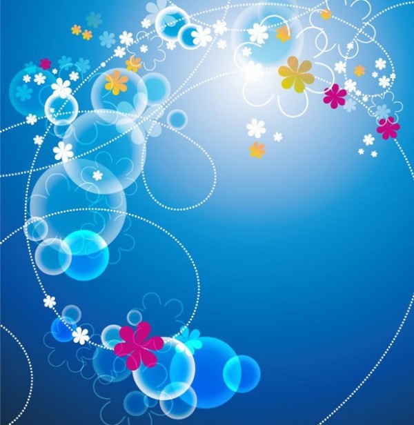 web vector unique stylish skies quality original illustrator high quality graphic glow fresh free download free flowers floral EPS download design creative bubbles blue skies blue background abstract 