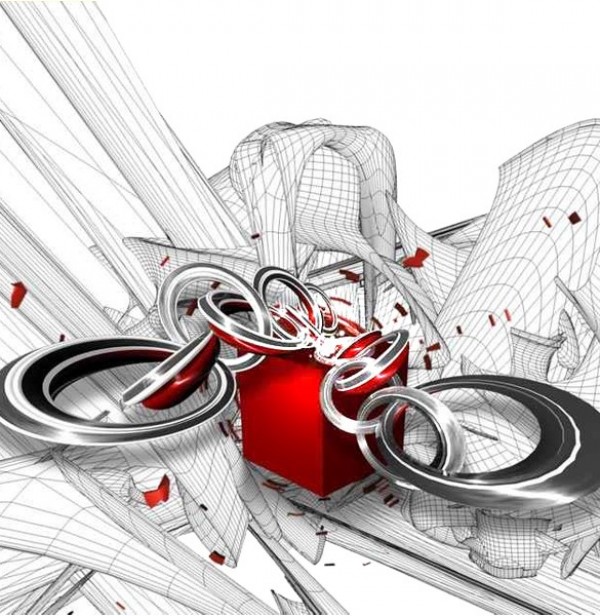web waves unique ui elements ui stylish rings red cube red quality psd original new modern lines interlocking interface hi-res HD grey fresh free download free elements download detailed design creative clean chain background abstract 