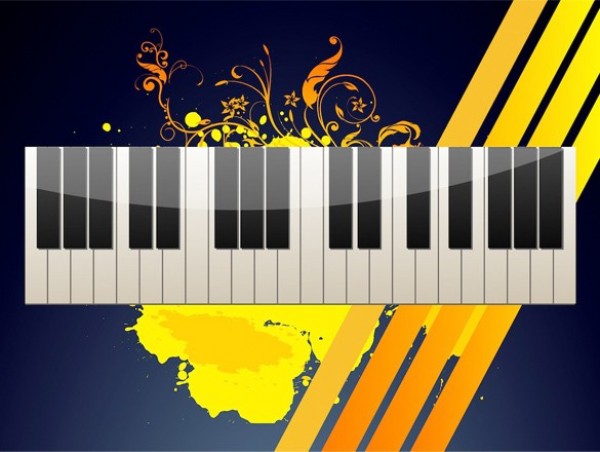web vector piano vector unique ui elements stylish spills quality piano keyboard piano original orange new keyboard interface illustrator high quality hi-res HD graphic fresh free download free floral elements download detailed design creative black background AI abstract 