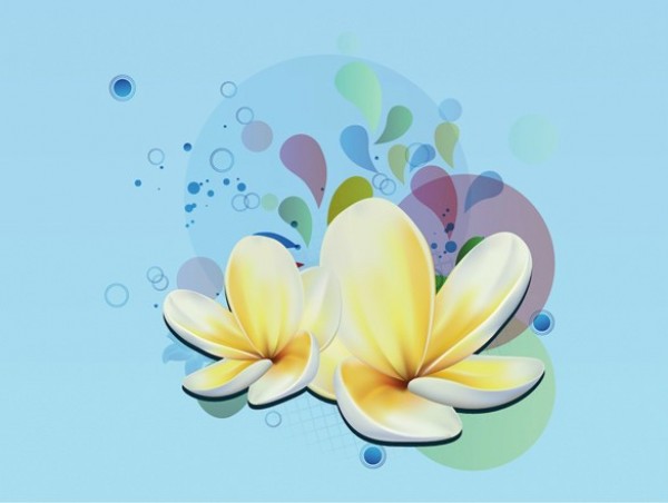 web vector unique ui elements stylish shapes quality plumeria original new interface illustrator high quality hi-res HD graphic fresh free download free flower floral exotic elements download detailed design creative circles blue background AI abstract 