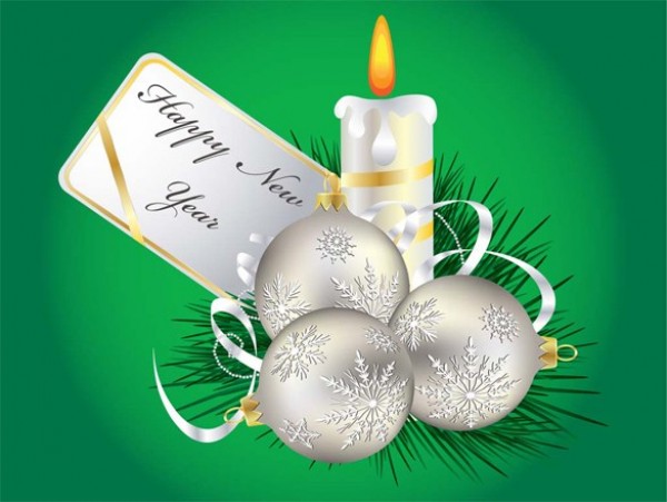 white web vector unique ui elements stylish quality PDF original new lit candle interface illustrator holiday high quality hi-res HD happy new year green graphic fresh free download free elements download detailed design decorated creative christmas candle balls background AI 
