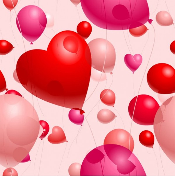 web vector valentines unique ui elements stylish red quality pink original new interface illustrator high quality hi-res hearts heart balloons HD happy valentines day graphic fresh free download free floating EPS elements download detailed design day creative celebration balloons background 