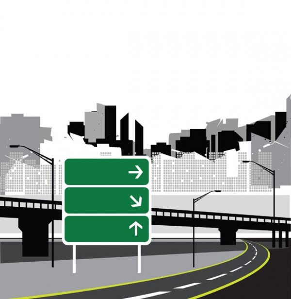 web vector unique ui elements stylish sign road sign road quality overpass original new interface illustrator highway high quality hi-res HD graphic fresh free download free EPS elements download detailed design creative cityscape city skyline city buildings background AI 