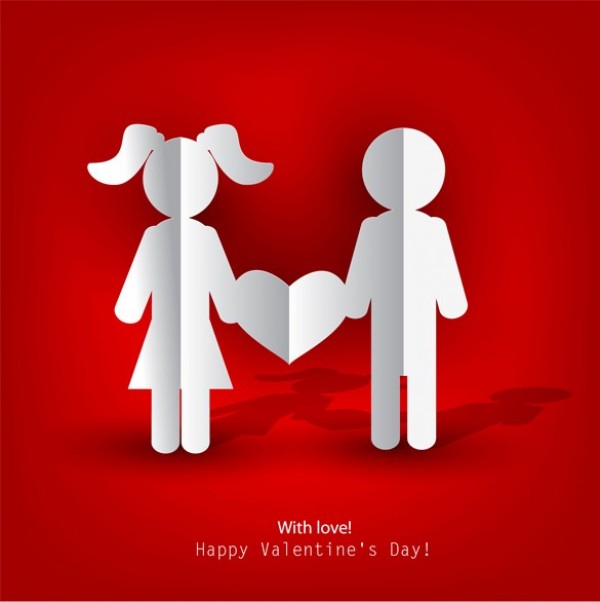 web vector Valentines day card valentines unique ui elements stylish red quality paper cutout original new interface illustrator high quality hi-res heart HD graphic girl fresh free download free EPS elements download detailed design cutout creative boy background 