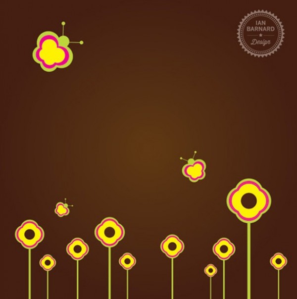 yellow web vector unique ui elements stylish simplistic simple quality original new interface illustrator high quality hi-res HD graphic garden fresh free download free flowers floral EPS elements download detailed design creative butterflies brown background art abstract 