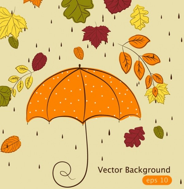web vector unique umbrella ui elements stylish rainy raining rain quality pattern original new nature maple leaf leaves interface illustrator high quality hi-res HD hand drawn graphic fresh free download free EPS elements download detailed design creative colorful background autumn leaves autumn 