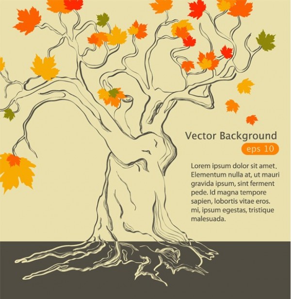 web vector tree vector unique ui elements stylish quality original old tree new nature maple tree leaves interface illustrator high quality hi-res HD graphic fresh free download free EPS elements download detailed design creative background autumn leaves autumn 