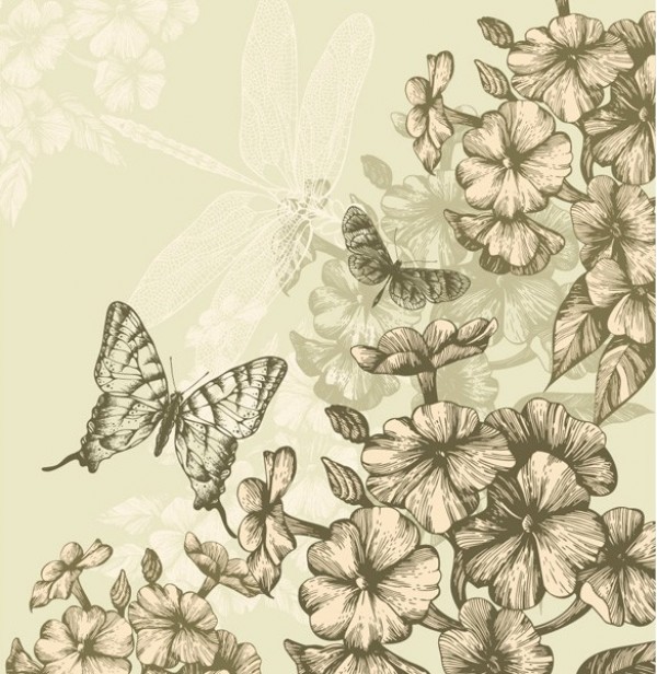 web vintage vector unique ui elements stylish quality pattern original new interface illustrator high quality hi-res HD hand painted hand drawn graphic fresh free download free flowers floral EPS elements download detailed design creative card butterflies background 