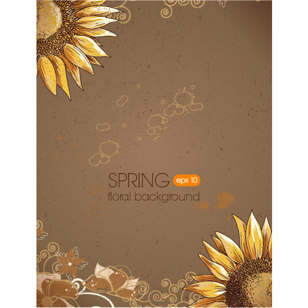 yellow web vector unique ui elements sunflower background sunflower summer stylish splatter spill sand quality original new interface illustrator high quality hi-res HD grunge graphic fresh free download free floral EPS elements download detailed design creative brown background abstract 