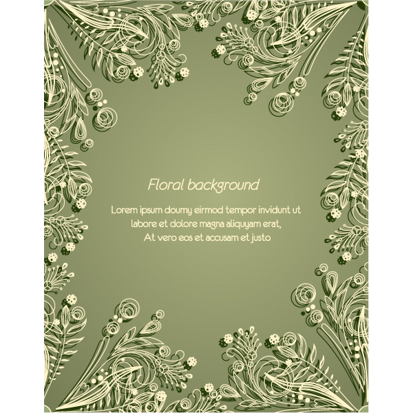web vector unique ui elements stylish quality original new interface illustrator high quality hi-res HD green graphic fresh free download free frame floral frame floral art floral EPS elements download detailed design creative cream background art  