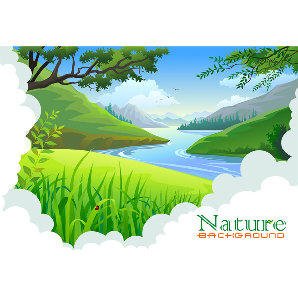 wilderness web vector valley unique ui elements trees stylish stream river quality peaceful original new nature mountains mountain valley background landscape lake interface illustrator high quality hi-res HD graphic fresh free download free EPS elements download detailed design creative countryside background 
