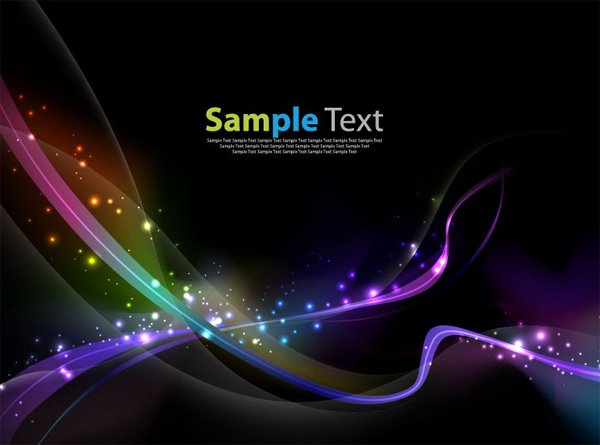 web waves vector unique ui elements stylish stars space ribbons quality original new luminous lights interface illustrator illuminated high quality hi-res HD graphic fresh free download free EPS elements download detailed design creative colorful black background abstract space background abstract 
