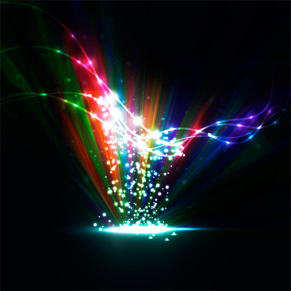 Dynamic Rainbow Spotlight Background - WeLoveSoLo