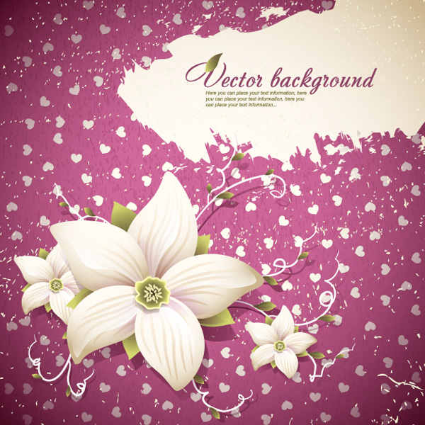 white lilies web vector unique ui elements stylish quality pink pattern original new message area lily lilies interface illustrator high quality hi-res hearts HD grunge graphic fresh free download free flowers floral EPS elements download detailed design creative background 