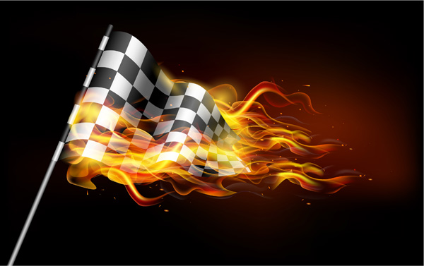 web vector unique ui elements stylish racing race car flag quality original new interface illustrator illustration high quality hi-res HD graphic fresh free download free flaming flames flag fire EPS elements download detailed design creative checkered burning black banner background AI 