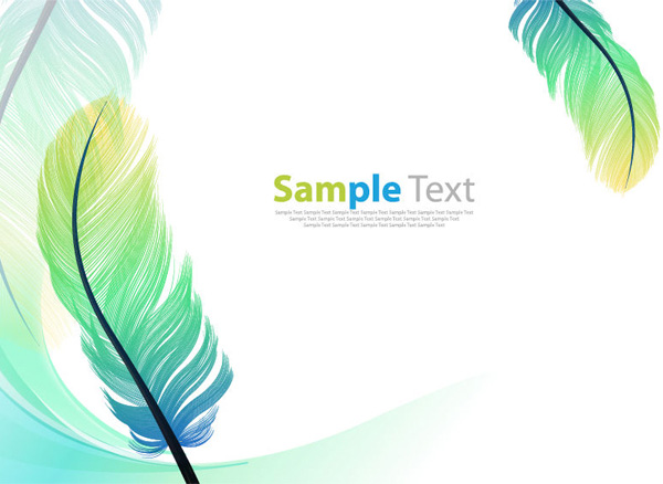 vector green free download free frame feathers feather background blue background 
