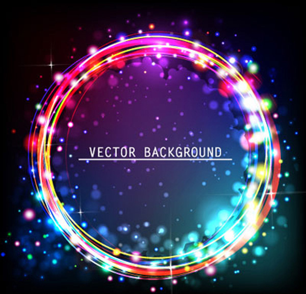 vector space outer space neon lights free download free colorful circle black background abstract 