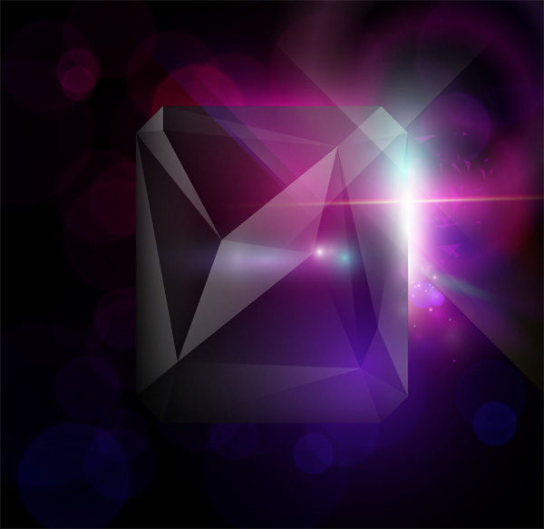 vector purple mysterious light glowing geometric free download free diamond dark background abstract 