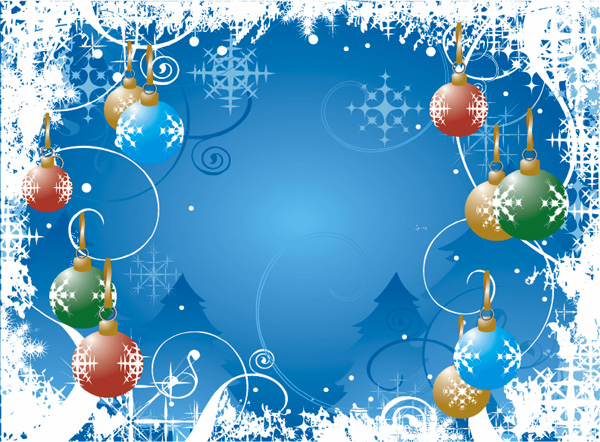 winter ui elements tree snowflake snow ornaments free download free download christmas blue background 