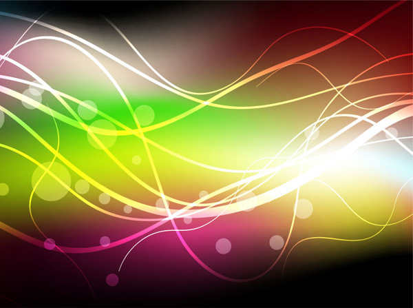 wavy waves vector soft lines glowing free download free dots dark colorful background abstract 