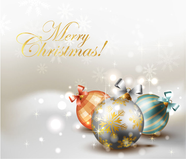 vector snowflakes silver lights free download free christmas balls christmas card bokeh background 