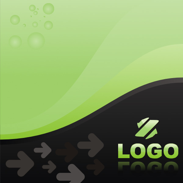 waves wave vector logo green free download free dark bubbles background arrows abstract 