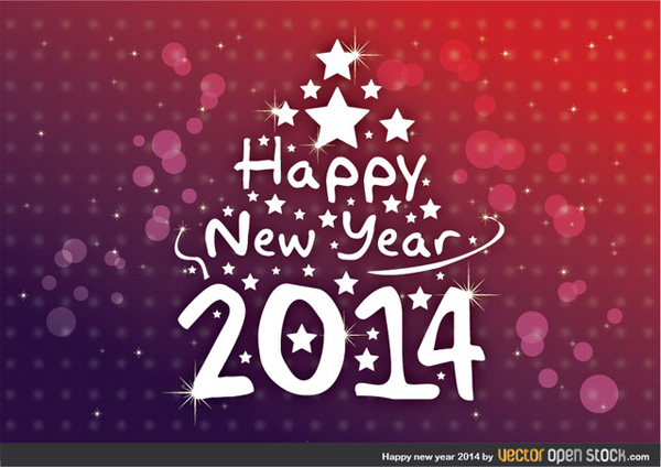 vector stars red new year happy new year free download free card bokeh background abstract 2014 