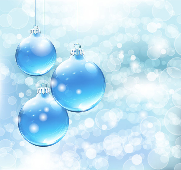 vector ornaments lights glowing glass free download free christmas bokeh blue balls background abstract 