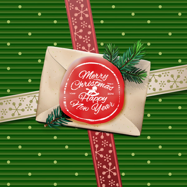 vector seasons greetings seal red seal nature free download free envelope christmas card background 2014 