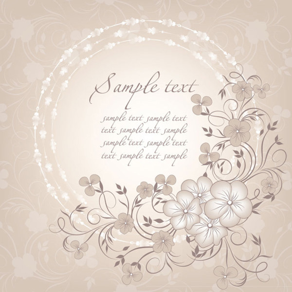 vintage vector subtle romantic pattern lace free download free flowers floral elegant card background 