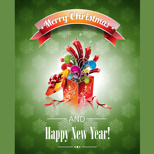 vector snowflakes seasons greetings poster new year free download free christmas card box background 