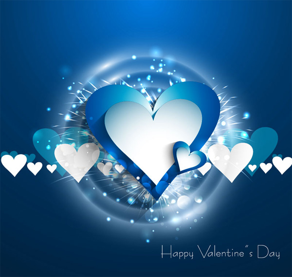 white vector valentines day valentines romantic paper love hearts halo glowing free download free day card blue background abstract 