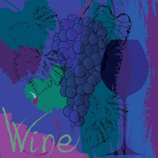 wine poster wine menu wine vector silhouette purple grapes glass free download free abstract 