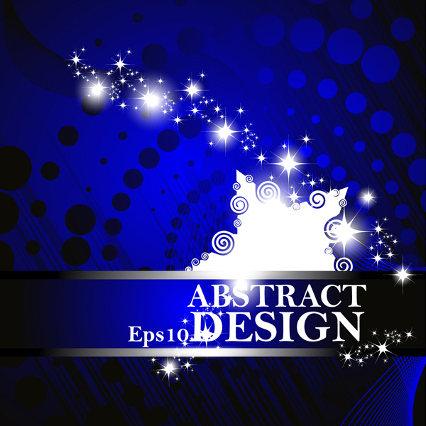 vector stars lights free download free dots circles blue banner background abstract 