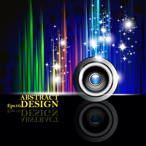 vector stars lines lens glowing free download free dark colorful background abstract 