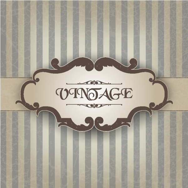 vintage vector stripes striped retro label free download free elegant decorative label banner background 