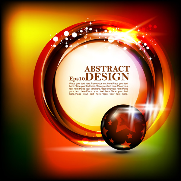 vector textarea stars red orb orange glowing free download free circles circle background abstract 