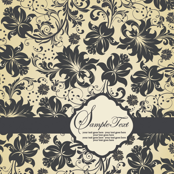 wallpaper vintage vector pattern label free download free elegant card background 