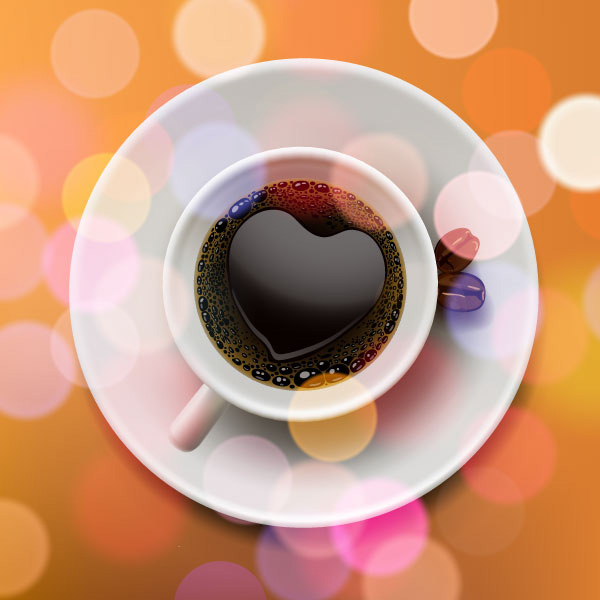 vector valentines love heart free download free coffee cup coffee bokeh background 