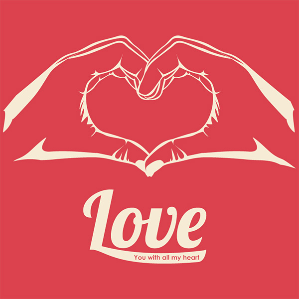 vector valentines romantic i love you heart hand gesture free download free card 