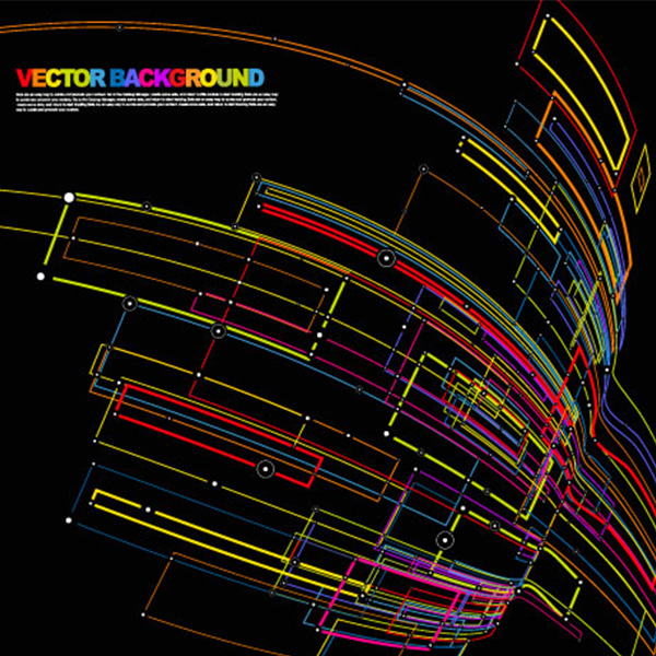 vector technology tech space lines futuristic free download free electronic colorful black background abstract 3d 