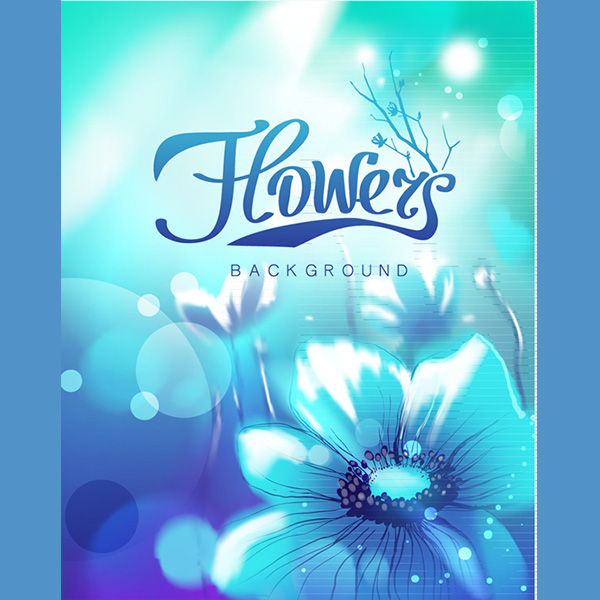 vector text red purple light free download free flowers floral bokeh blue background abstract 