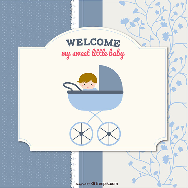 vector stroller lace free download free floral card blue background baby card baby boy card baby 