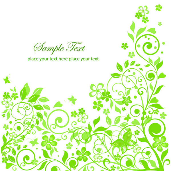vector spring green free download free flowers floral background abstract 