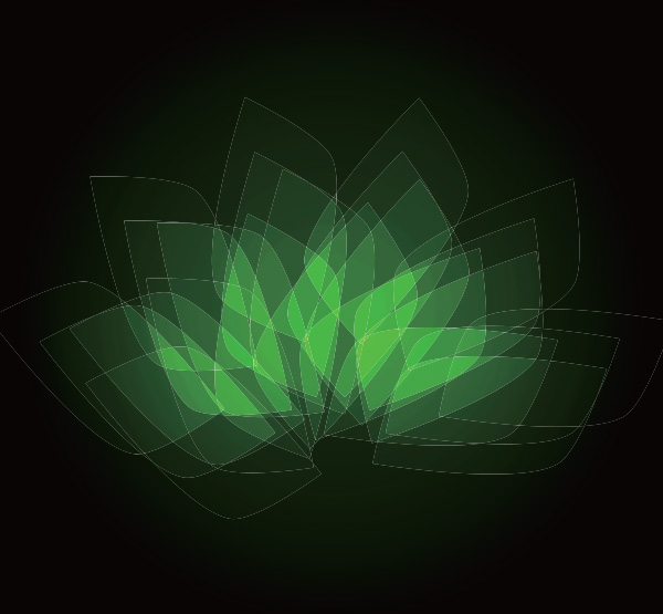vector shapes leaves green free download free delicate bright black background abstract 
