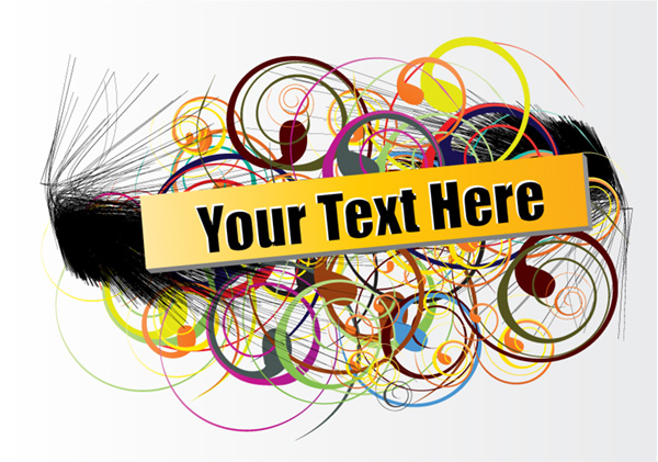 vector swirls message free download free colorful banner background abstract 