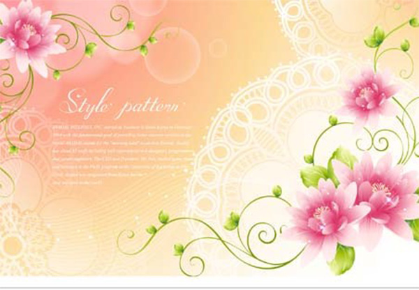 Romantic Floral Lace Card Background - WeLoveSoLo