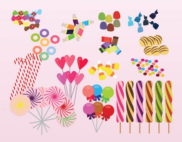 Vectors vector graphic vector unique treats sweets quality Photoshop pack original new modern lollipop illustrator illustration high quality fresh free vectors free download free download creative colorful candy candies AI 