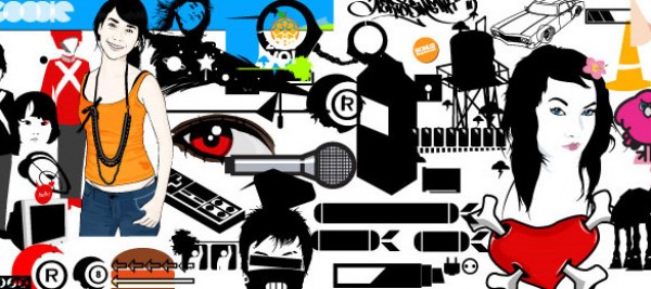 white Vectors urban sillhouette sharp quality people music mega pack large pack instruments huge pack grunge goodie free vectors free downloads flow equipment black and white black big pack 
