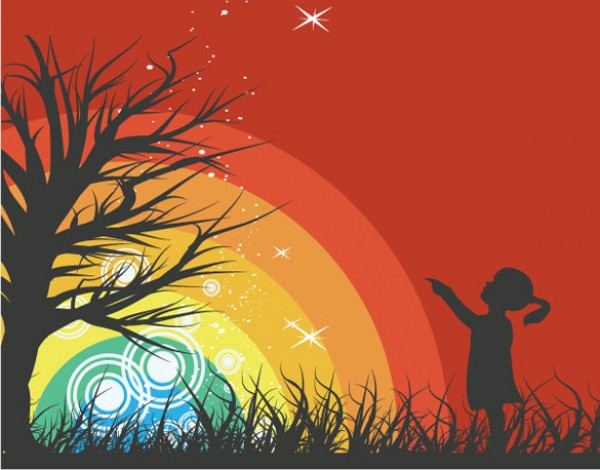 Vectors vector graphic vector unique tree silhouette rainbow quality Photoshop pack original modern illustrator illustration high quality girl fresh free vectors free download free download creative AI 